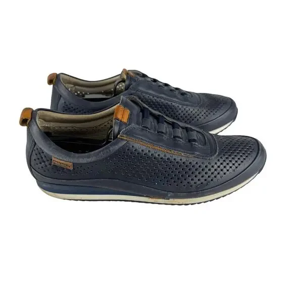 Pikolinos Liverpool Men’s Size 41 (US‎ 8) Navy Blue Leather Slip-On Sneakers - Picture 7 of 11